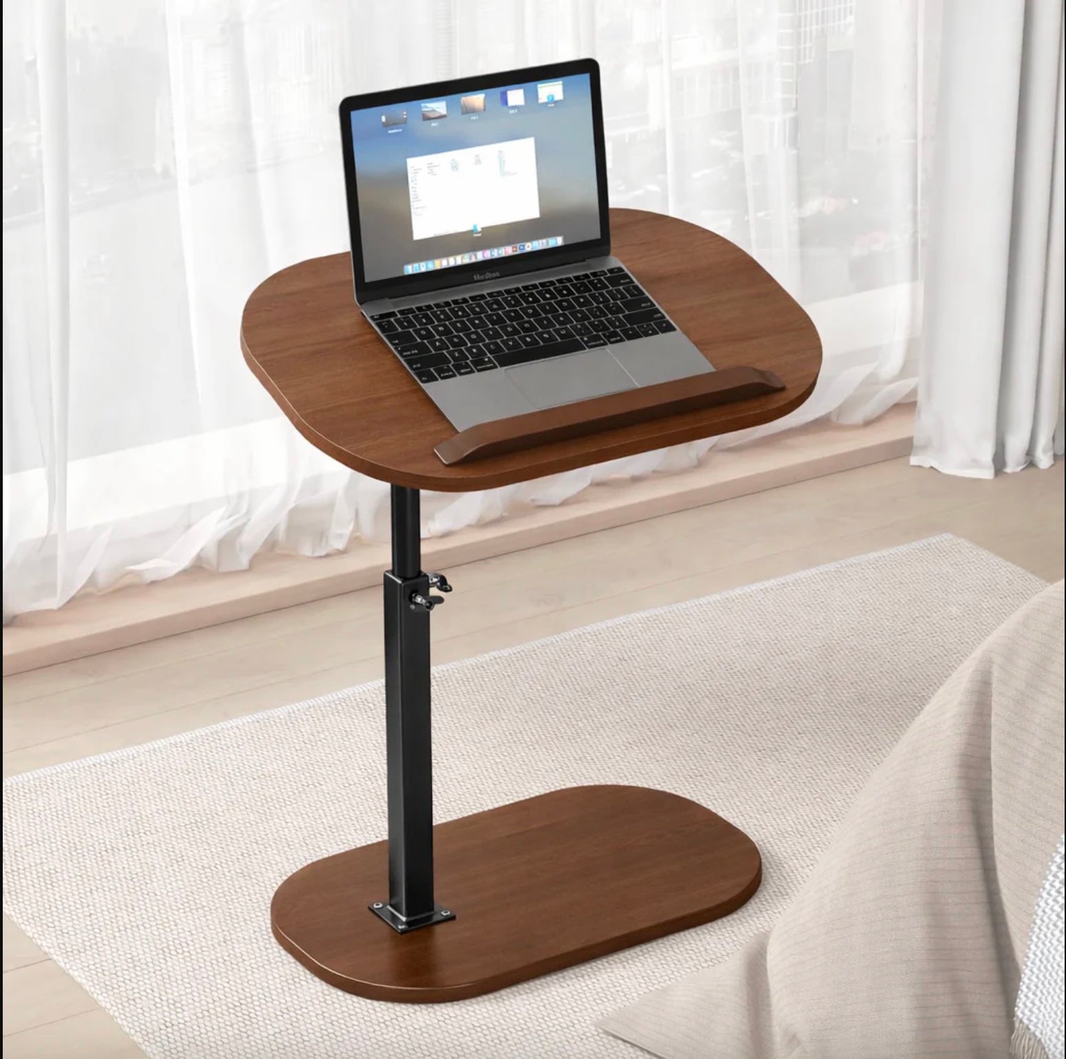 360° Swivel Height-Adjustable Work Table