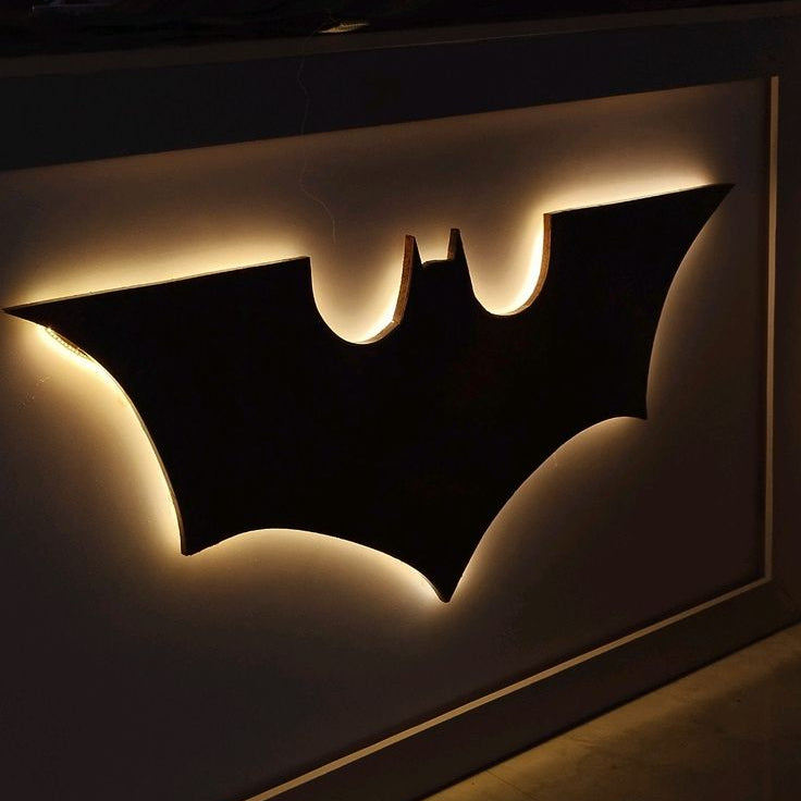 batman lamp with neon lights