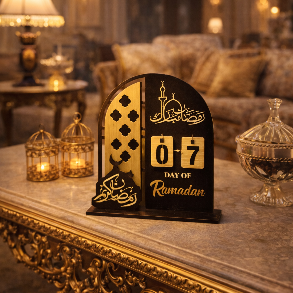 ramzan days count calender made with high quality wood