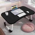 foldable table - Laptop Desk with Drink Holder and Adjustable Stand Furniture Laptop