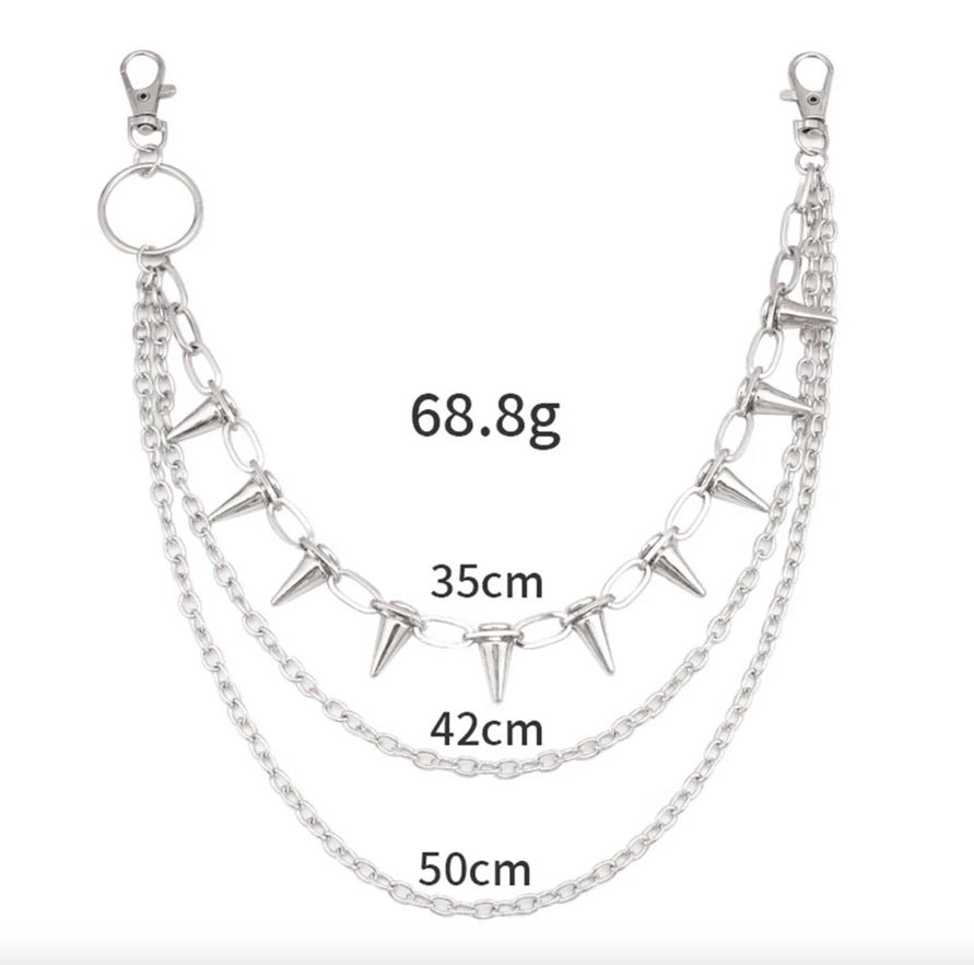 gothic 3 Layer Wallet Chain/ daezyhome