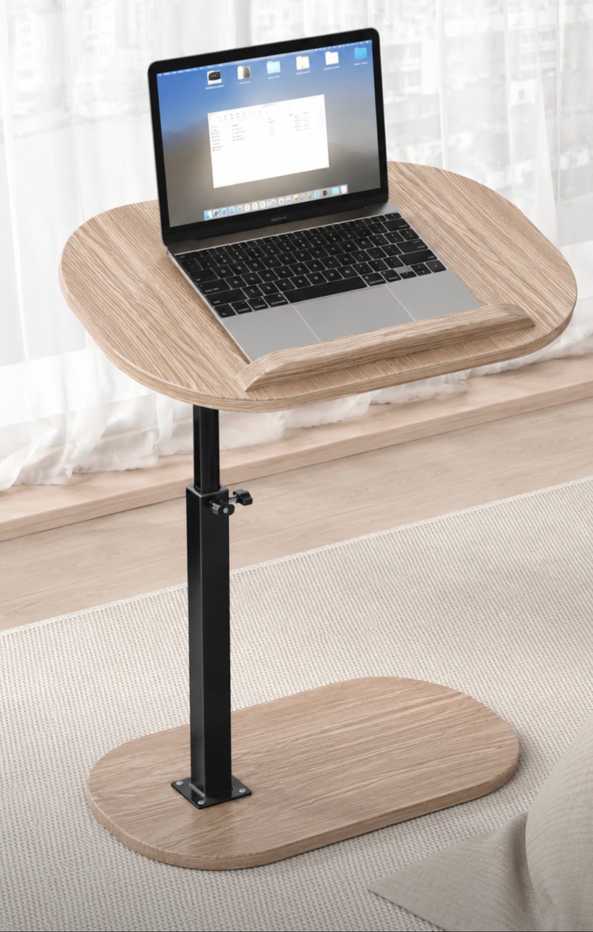 360° Swivel Height-Adjustable Work Table