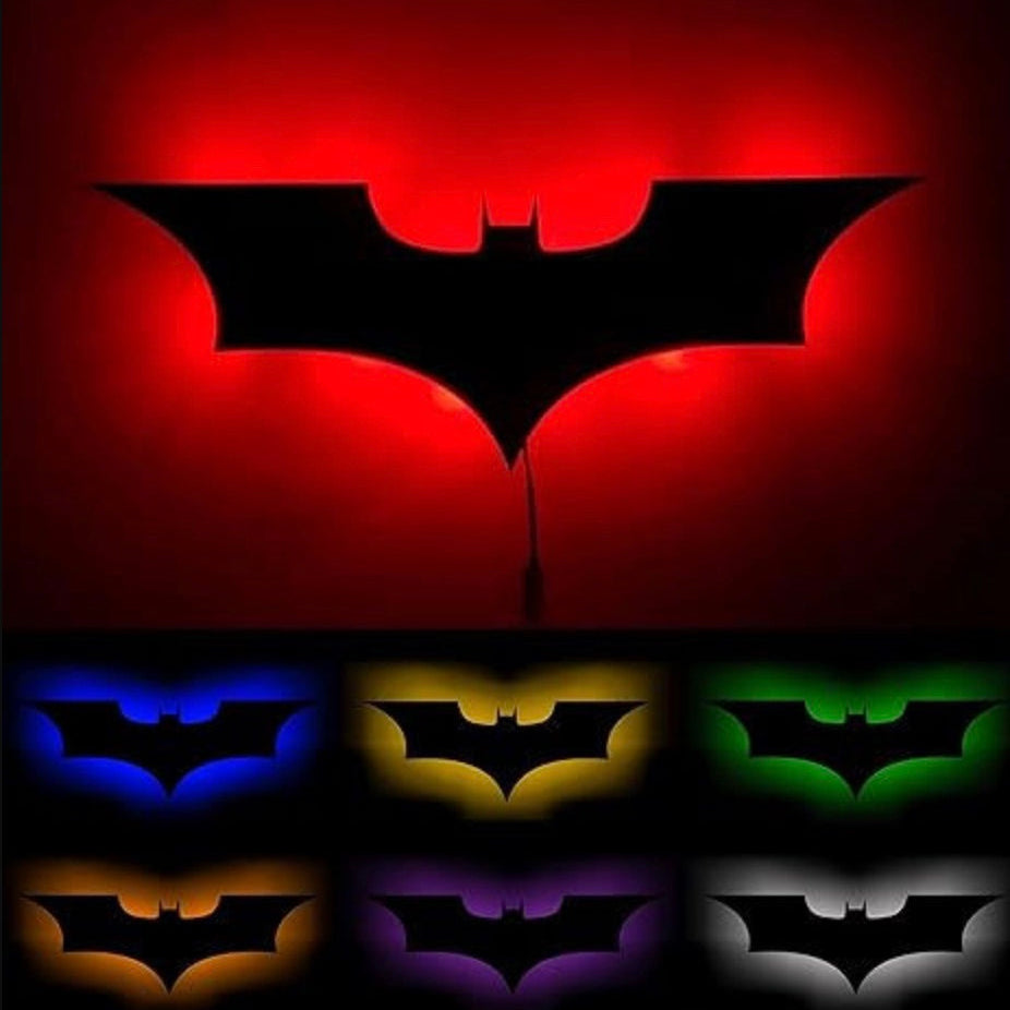batman lamp with neon lights
